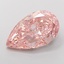 15.06 Ct. Fancy Intense  Pink Pear Lab Grown Diamond