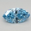 0.62 Ct. Fancy Vivid Blue Marquise Lab Grown Diamond