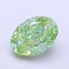 1.77 Ct. Fancy Vivid  Green Oval Lab Grown Diamond