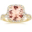 18K Yellow Gold Luxe Willow Halo Diamond Ring (2/5 ct. tw.), smalltop view