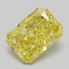 1.10 Ct. Fancy Vivid  Yellow Radiant Lab Grown Diamond