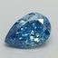 0.96 Ct. Fancy Vivid Blue Pear Lab Grown Diamond
