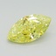 0.81 Ct. Fancy Vivid Yellow Marquise Lab Grown Diamond