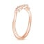 14K Rose Gold Veranda Diamond Ring, smallside view