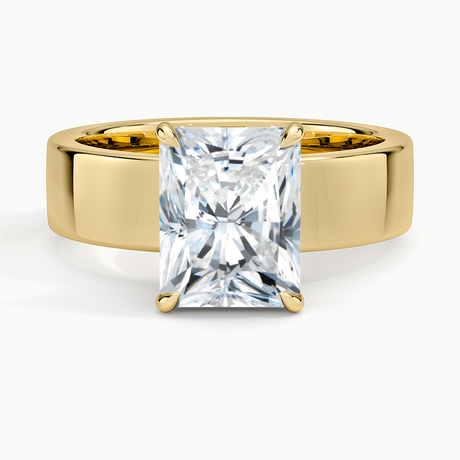 Thick Band Engagement Ring - Alden