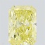 0.70 Ct. Fancy Vivid Yellow Radiant Lab Grown Diamond