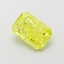1.07 Ct. Fancy Vivid  Yellow Radiant Lab Grown Diamond