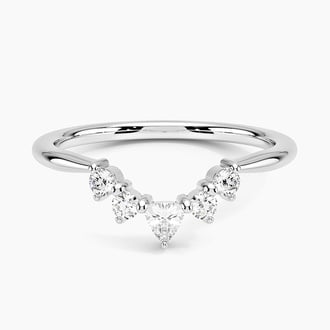 Hadley Contoured Diamond Ring in 18K White Gold