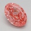 1.55 Ct. Fancy Vivid Pink Oval Lab Grown Diamond