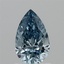 1.02 Ct. Fancy Vivid  Blue Pear Lab Grown Diamond