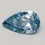 0.53 Ct. Fancy Vivid Blue Pear Lab Grown Diamond