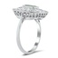 The Tahira Ring, smalltop view on a hand