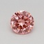 0.32 Ct. Fancy Vivid Pink Round Lab Grown Diamond