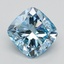 1.53 Ct. Fancy Vivid Blue Cushion Lab Grown Diamond