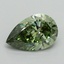 1.60 Ct. Fancy Vivid Green Pear Lab Grown Diamond