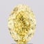 2.32 Ct. Fancy Vivid  Yellow Oval Lab Grown Diamond