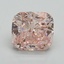 4.22 Ct. Fancy Intense Pink Cushion Lab Grown Diamond