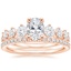 14K Rose Gold Echo Diamond Ring with Luxe Ballad Diamond Ring (1/4 ct. tw.)