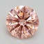 2.02 Ct. Fancy Intense Pink Round Lab Grown Diamond