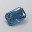 1.09 Ct. Fancy Vivid Blue Radiant Lab Grown Diamond
