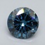 2.01 Ct. Fancy Vivid Malibu Blue Round Lab Grown Diamond