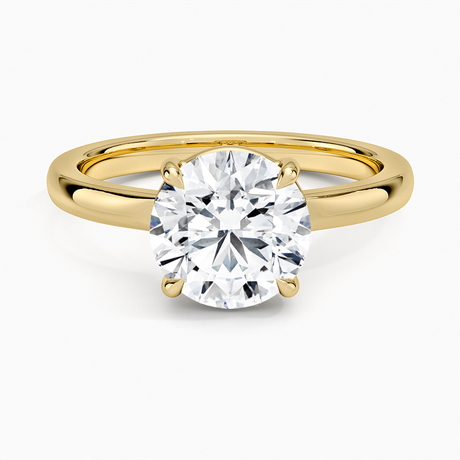 Alice Low Profile Solitaire Ring