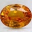 12.3x9.4mm Premium Orange Oval Sapphire