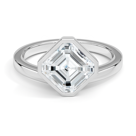 Floating Bezel Solitaire Ring