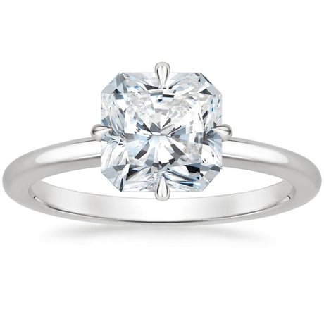 18K White Gold North Star Solitaire Ring
