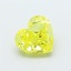 1.06 Ct. Fancy Vivid Yellow Heart Lab Grown Diamond