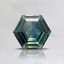 6.1mm Teal Hexagon Montana Sapphire