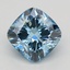 1.09 Ct. Fancy Vivid Blue Cushion Lab Grown Diamond