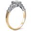 The Ondelette Ring, smalltop view on a hand