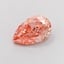 1.18 Ct. Fancy Intense Orangy Pink Pear Lab Grown Diamond