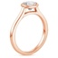14K Rose Gold Luna 2mm Bezel Ring, smallside view