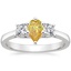 Platinum Petite Three Stone Trellis Diamond Ring (1/3 ct. tw.), smalltop view