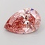 2.65 Ct. Fancy Intense Brownish Pink Pear Lab Grown Diamond