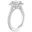 18K White Gold Fleur Diamond Ring, smallside view