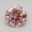 0.73 Ct. Fancy Vivid Pink Round Lab Grown Diamond