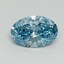 2.16 Ct. Fancy Vivid Blue Oval Lab Grown Diamond