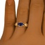 The Meiwei Ring, smallzoomed in top view on a hand