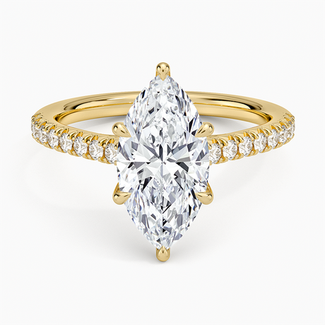 18K Yellow Gold Delicate Sienna Diamond Ring