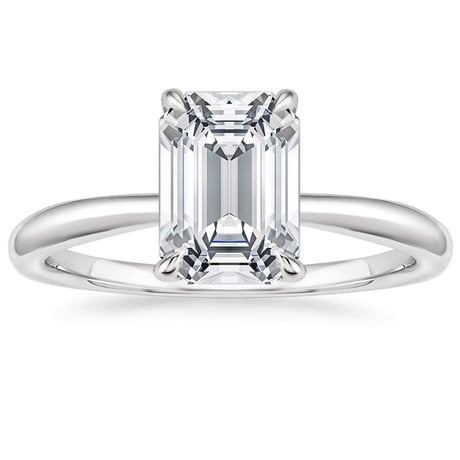 Platinum Freesia Ring with Sia Diamond Open Ring