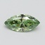 1.00 Ct. Fancy Vivid Green Marquise Lab Grown Diamond