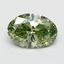 3.82 Ct. Fancy Green Oval Lab Grown Diamond