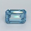1.02 Ct. Fancy Vivid Blue Emerald Lab Grown Diamond