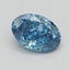 0.97 Ct. Fancy Vivid  Blue Oval Lab Grown Diamond