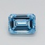 0.67 Ct. Fancy Vivid Blue Emerald Lab Grown Diamond