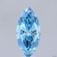 3.50 Ct. Fancy Vivid Blue Marquise Lab Grown Diamond