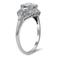 The Veda Ring, smalltop view on a hand